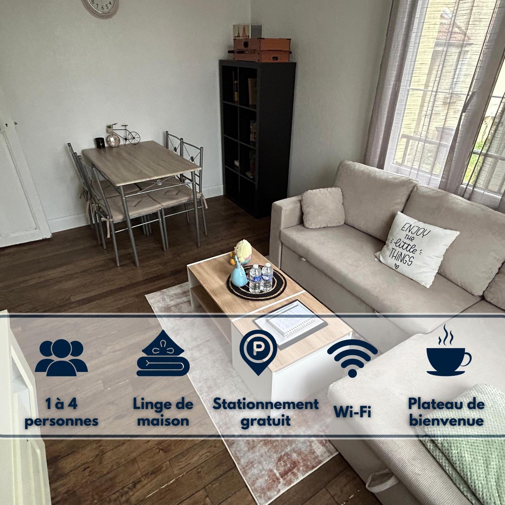 Logement Calme + Stationnement ทรัวส์ ภายนอก รูปภาพ